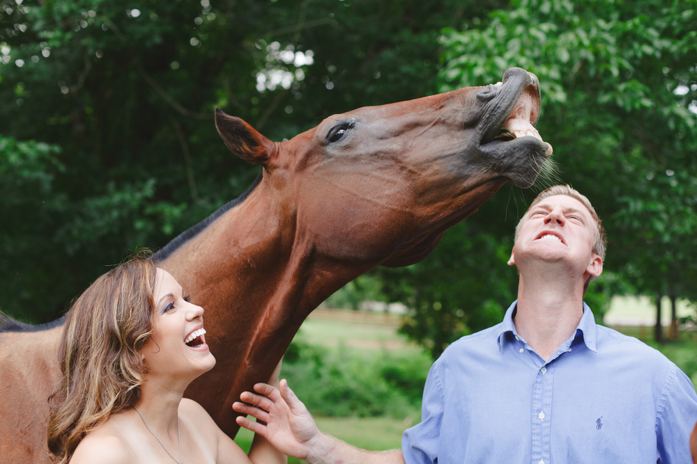  couple with horse portrait 